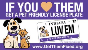 advertisement for a Pet Friendly license plate program 