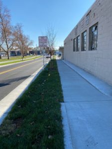 New sidewalks along California Street