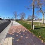 New sidewalk along Third Street