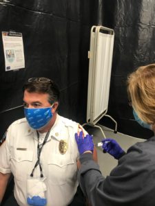 CFD Fire Chief receives COVID vaccine