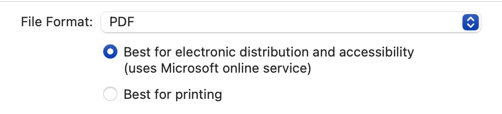 save-as-pdf Example of Save as PDF option