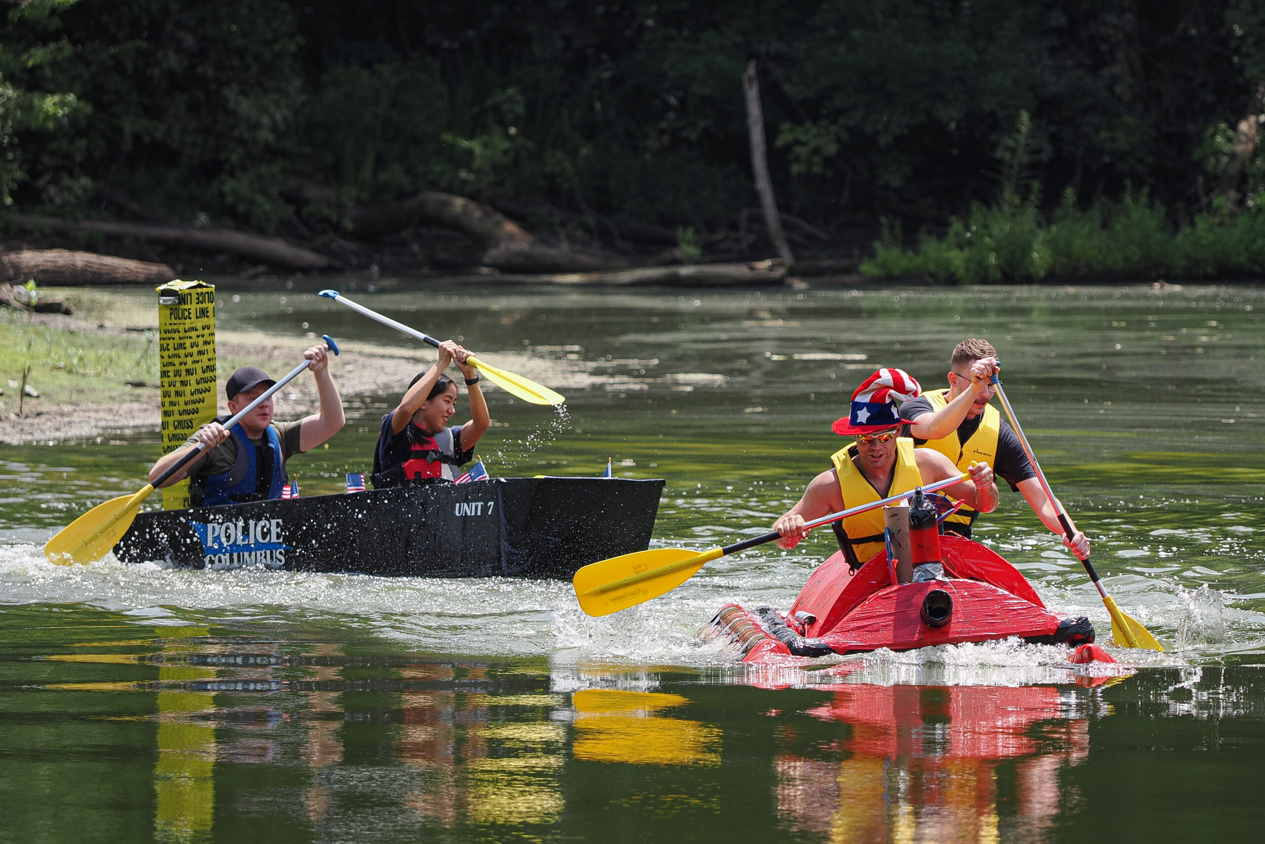 Photos from the inaugural Columbus Riverfest featuring You Gotta Regatta. The event served as a fundraiser for the United Way of Bartholomew County. Mike Wolanin | City of Columbus Communications