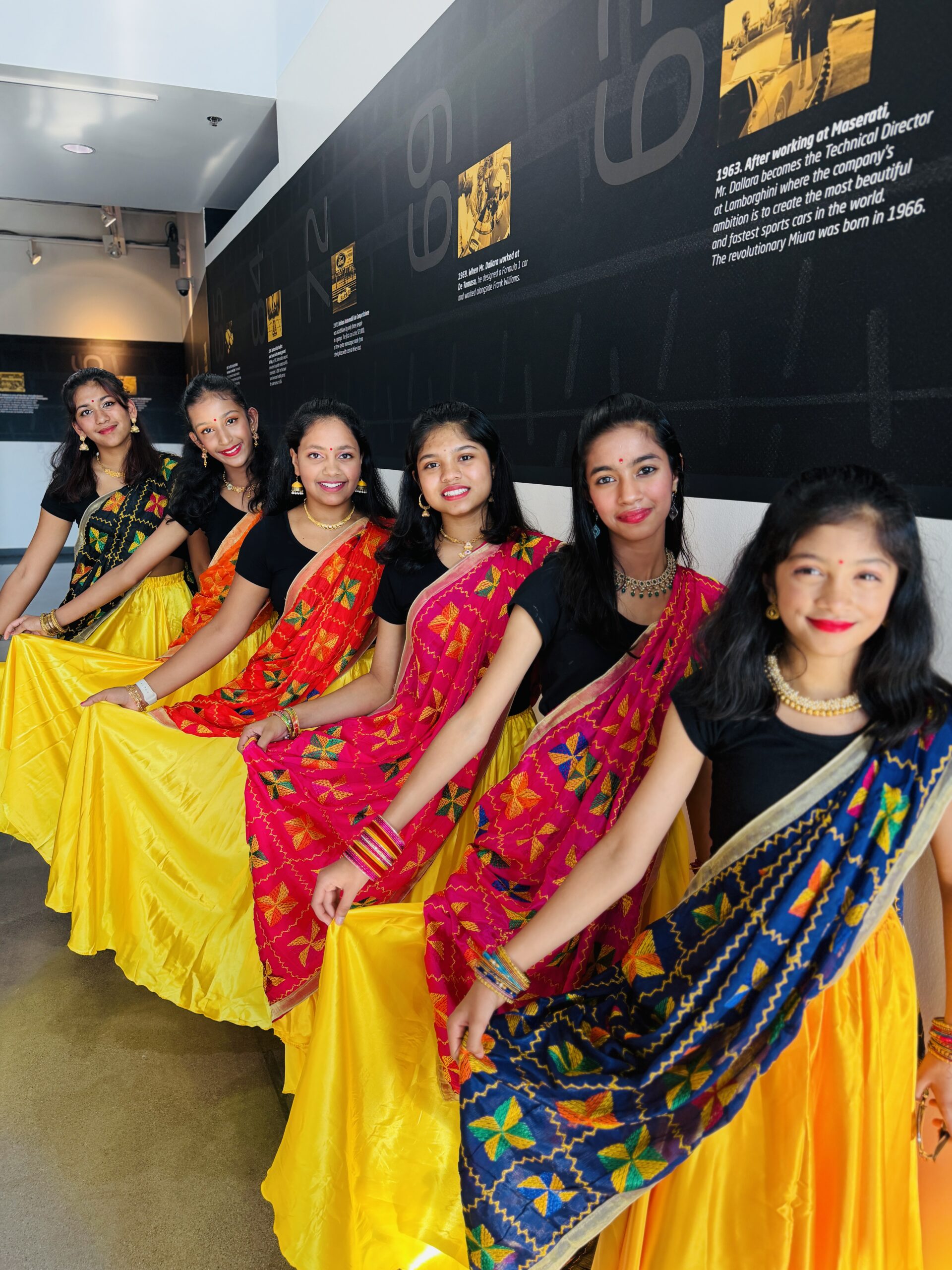 Dancers with Infinite Rhythms by Ruhana pose for a photo at the Asian Pacific American Public Affairs Indiana Chapter Annual Gala in Indianapolis.