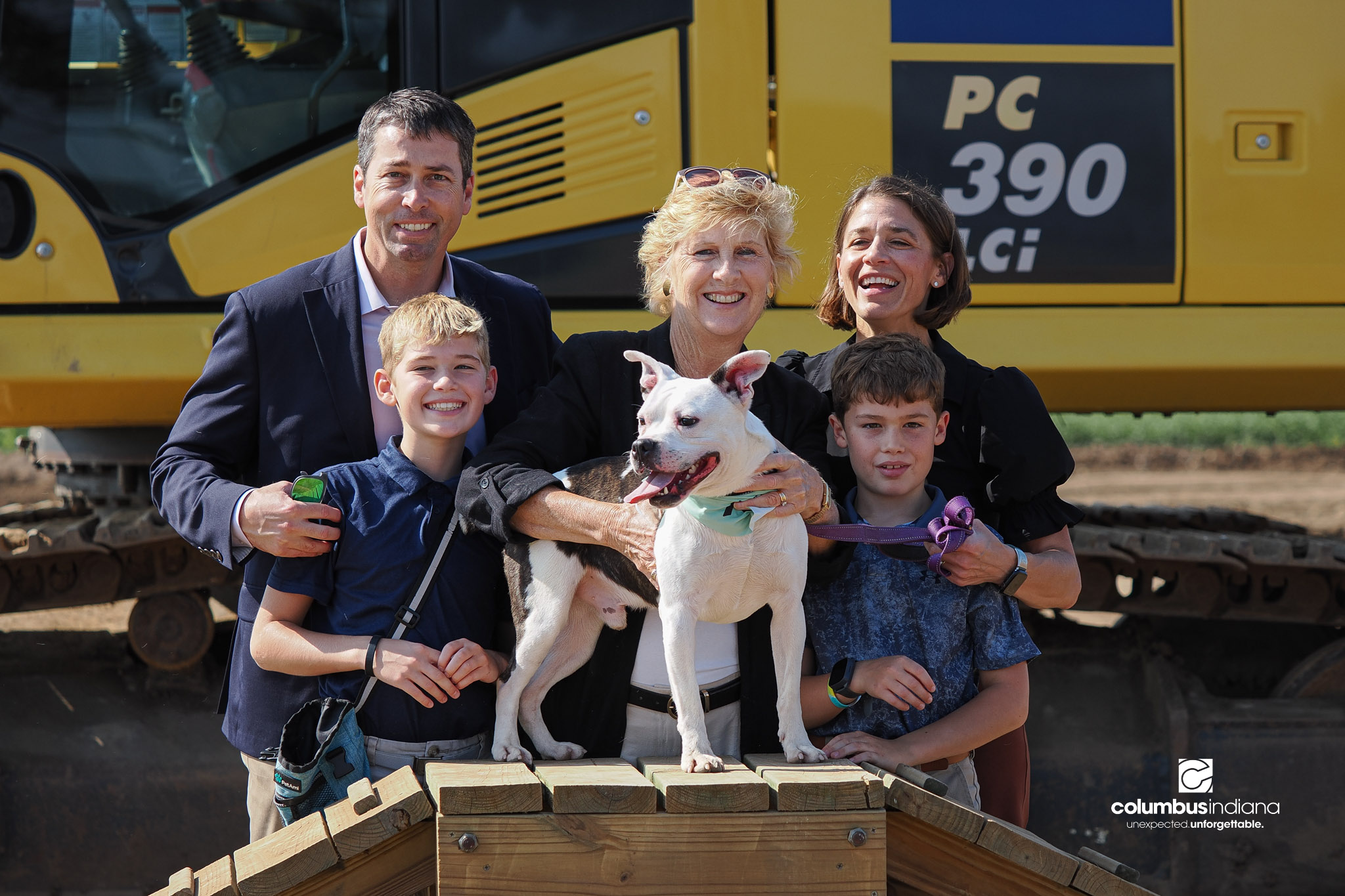 These photos show the celebration and groundbreaking for the new Columbus Animal Care facility named the Wendy H. Elwood Animal Care Services Center in Columbus, Indiana.