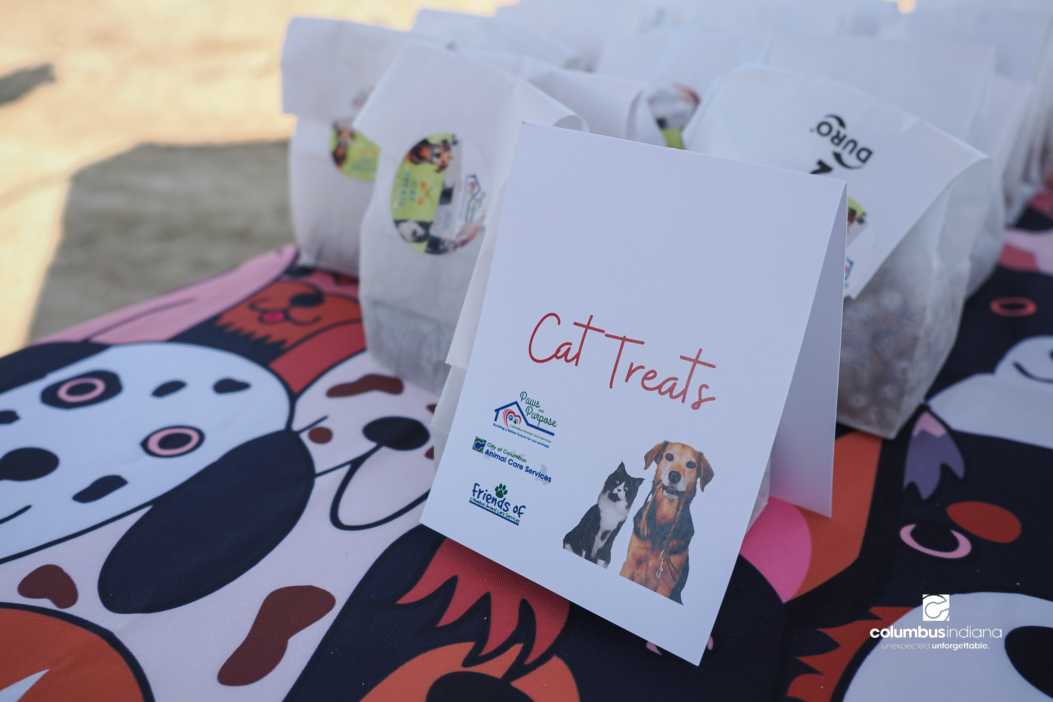 These photos show the celebration and groundbreaking for the new Columbus Animal Care facility named the Wendy H. Elwood Animal Care Services Center in Columbus, Indiana.
