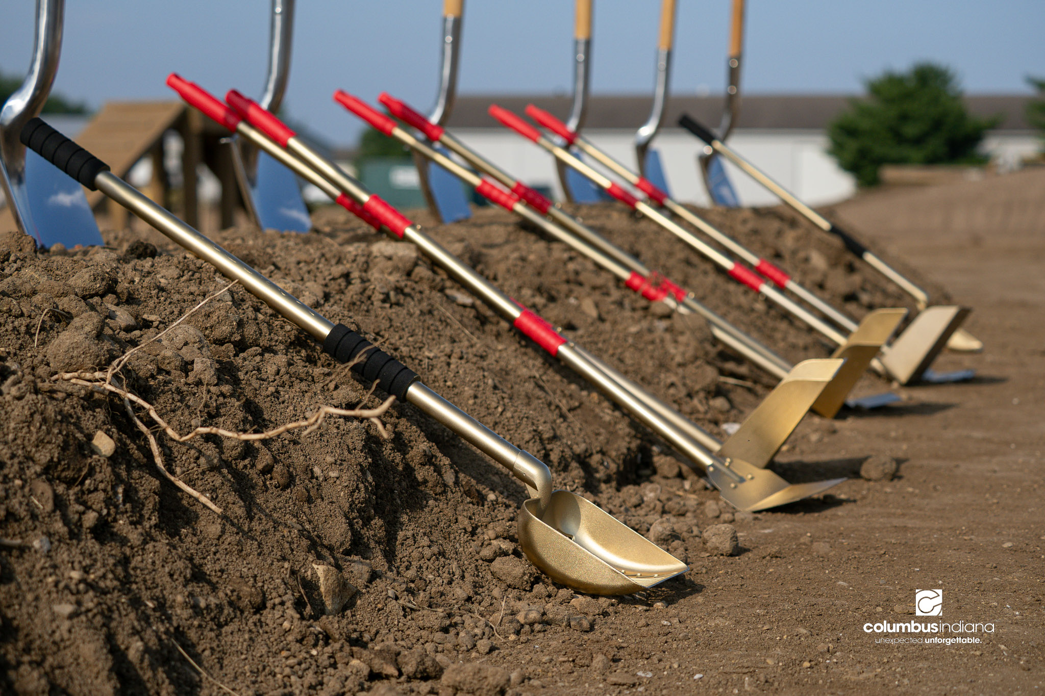 These photos show the celebration and groundbreaking for the new Columbus Animal Care facility named the Wendy H. Elwood Animal Care Services Center in Columbus, Indiana.