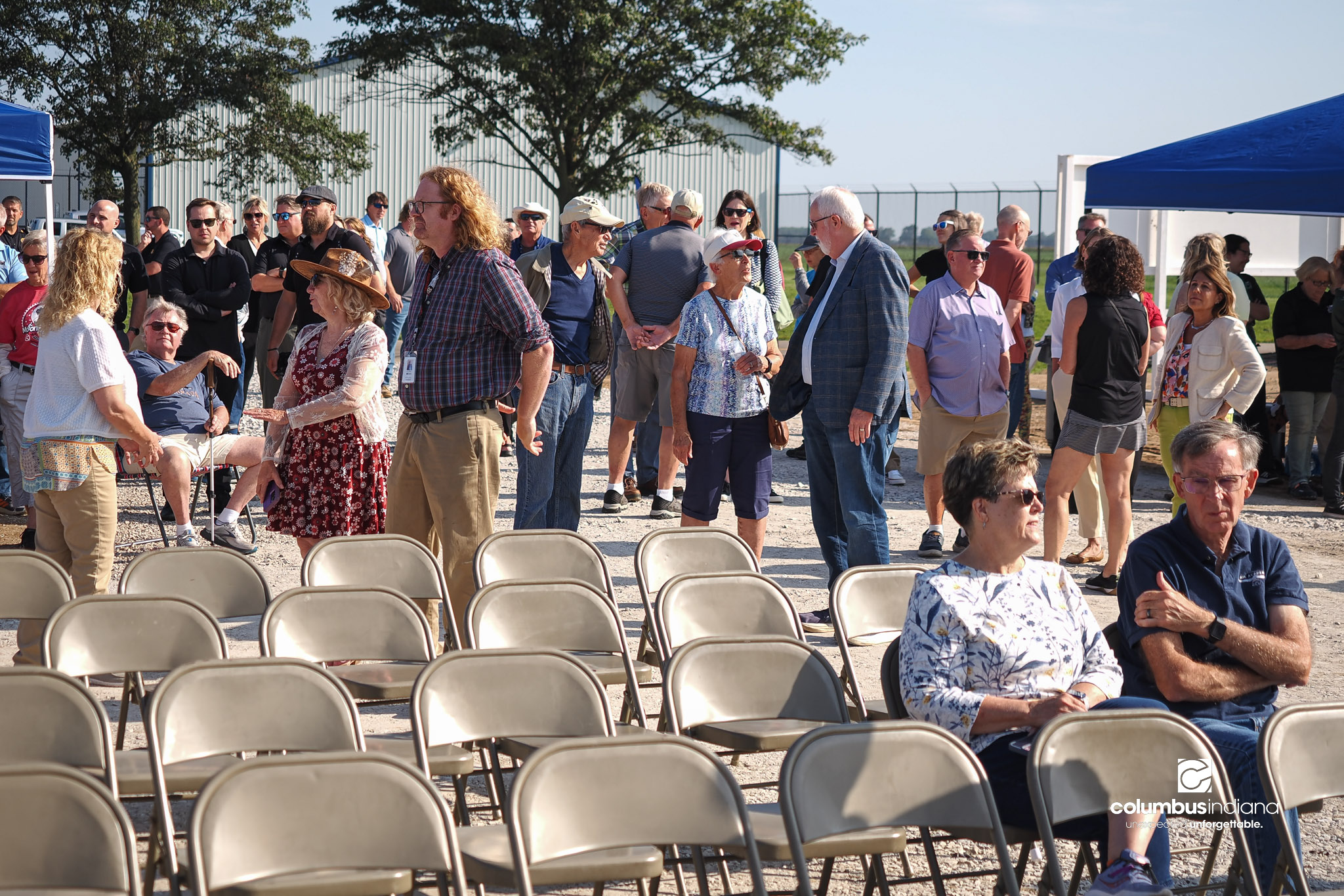 These photos show the celebration and groundbreaking for the new Columbus Animal Care facility named the Wendy H. Elwood Animal Care Services Center in Columbus, Indiana.