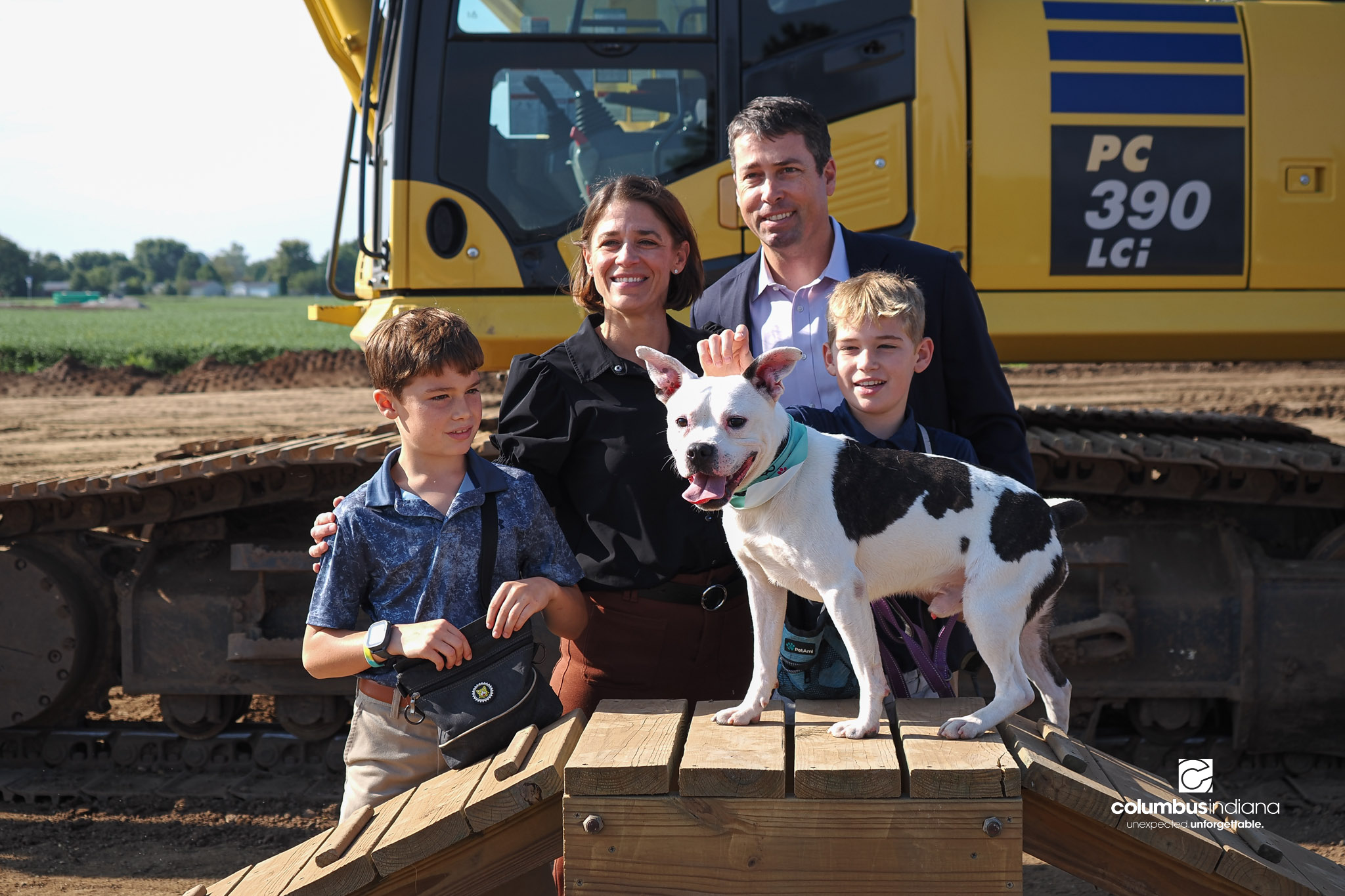 These photos show the celebration and groundbreaking for the new Columbus Animal Care facility named the Wendy H. Elwood Animal Care Services Center in Columbus, Indiana.